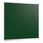 Wandtafel Stahl grün, 100x100 cm, mit Kreideablage, 